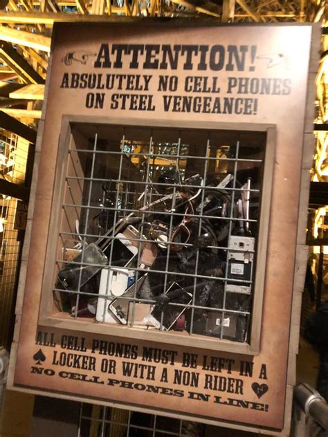 steel vengeance cell phone box|Cedar Point bans cellphones in Steel Vengeance line.